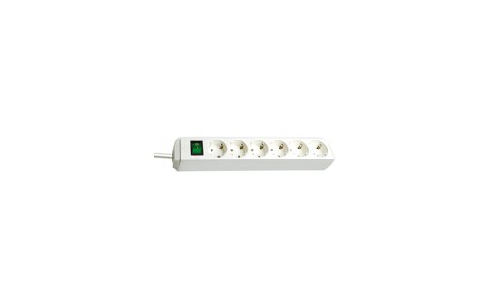 Brennenstuhl Eco - 1.5 m - 6 AC outlet(s) - White - White 