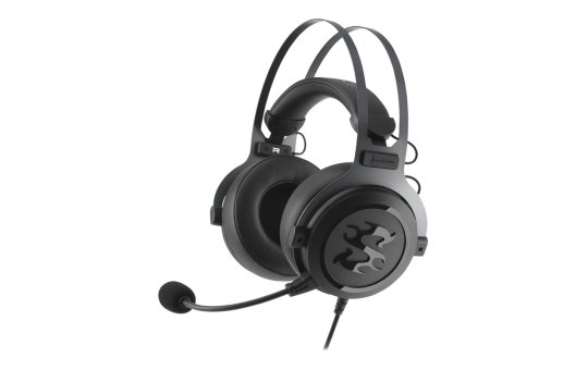 Sharkoon SKILLER SGH3 - Headset - Head-band - Gaming - Black,Titanium - Binaural - In-line control unit 