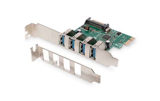 DIGITUS 4-Port USB 3.0 PCI Express Add-On Card 