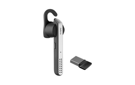 Jabra Stealth UC - Headset - In-ear - Calls & Music - Black - Grey - Silver - Monaural - Multi-key 