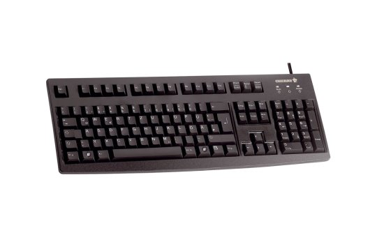 Cherry Classic Line G83 6104 - Keyboard - Laser - 104 keys QWERTY - Black 