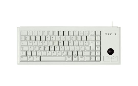 Cherry Slim Line Compact-Keyboard G84-4400 - Keyboard - Laser - 84 keys QWERTZ - Gray 