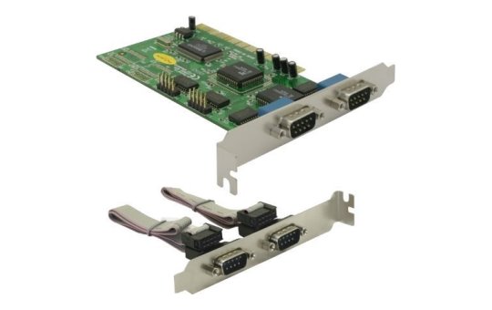 Delock PCI Card 4x Serial - PCI - 1 Mbit/s - Wired - 98SE/ME/2000/NT4.0/XP/Vista - Linux - DOS 