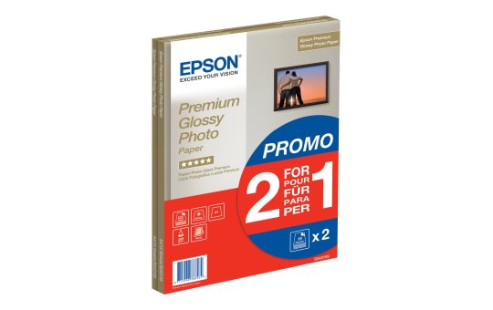 Epson Premium Glossy Photo Paper BOGOF - Glänzend - A4 (210 x 297 mm) 