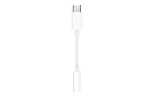 Apple USB-C to 3.5 mm Headphone Jack Adapter - White - 3.5mm - USB C - Male - Female 