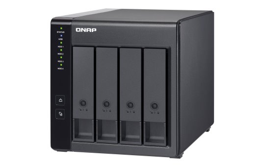 QNAP TR-004 - HDD/SSD enclosure - 2.5/3.5" - Serial ATA II - 3 Gbit/s - Hot-swap - Black 