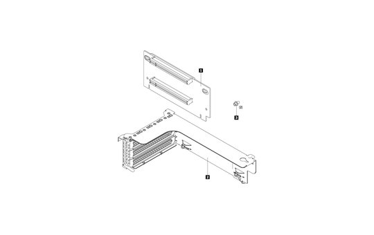 Lenovo Riser 1 Kit - Riser Card - für ThinkAgile VX Certified Node 7Y94 