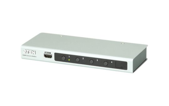 ATEN VS481B - HDMI - Black - White - Metal - 3840 x 2160,4096 x 2160,1280 x 1024 (SXGA),1280 x 720 (HD 720),1600 x 1200 (UXGA),1920 x 1080 (HD... - 1080i,1080p,2160p,480p,720p - 5 V 