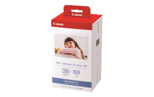 Canon KP-108IN - Inkjet - Red - White - 108 sheets - Canon SELPHY Compact - 101.6 mm - 152.4 mm 