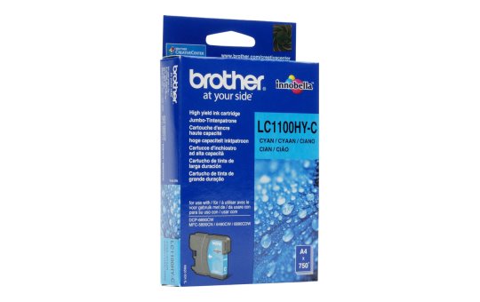 Brother LC1100HYC - Hohe Ergiebigkeit - Cyan 