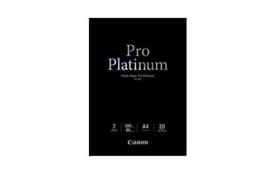 Canon Photo Paper Pro Platinum A4 Photo Paper - 300 g/m² - 210x297 mm - 20 sheet 