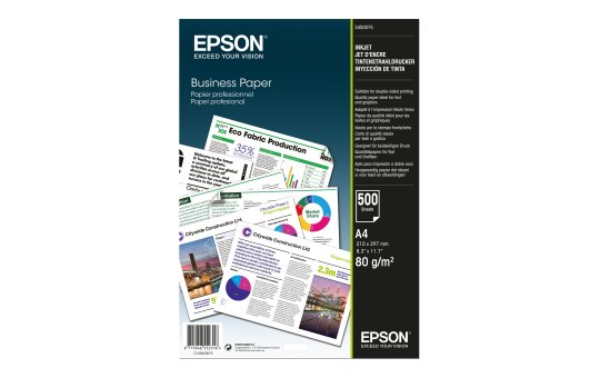 Epson Business Paper - A4 - 500 Sheets - Inkjet printing - A4 (210x297 mm) - Matt - 500 sheets - 80 g/m² - White 