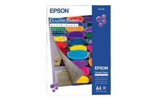 Epson Double Sided Matte Paper - A4 - 50 Sheets - Matt - 178 g/m² - A4 - White - 50 sheets - Epson Stylus Color 600 - Epson Stylus Color 400 - Stylus Photo 700 - Stylus Color 740 - Epson Stylus... 