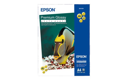 Epson Premium Glossy Photo Paper - A4 - 50 Sheets - Gloss - 255 g/m² - A4 - White - 50 sheets - 1 pc(s) 