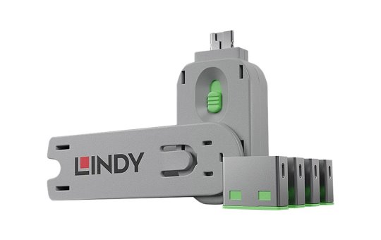 Lindy USB Port Blocker - USB-Portblocker - grün 
