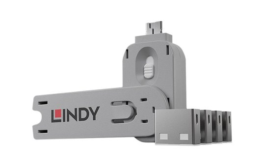 Lindy USB Port Blocker - USB-Portblocker - weiß 