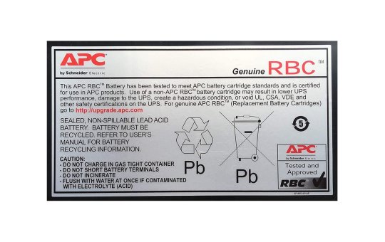 APC APCRBC110 - Sealed Lead Acid (VRLA) - Black - 84 VAh - 5 year(s) - 2.5 kg - 151 mm 