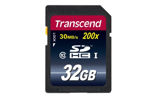Transcend SD Card SDXC/SDHC Class 10 32GB - 32 GB - SDHC - Class 10 - NAND - 30 MB/s - Black 