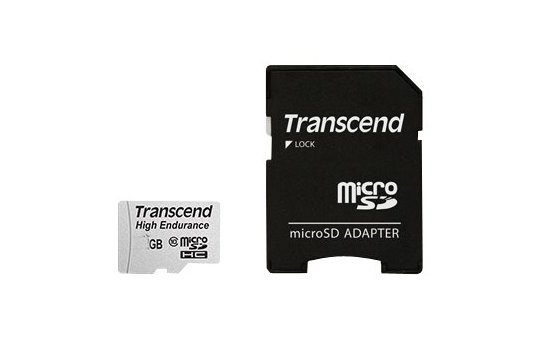 Transcend Hochbelastbare - Flash-Speicherkarte (microSDHC/SD-Adapter inbegriffen) 