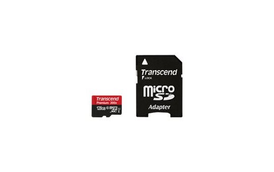 Transcend Premium - Flash-Speicherkarte (microSDXC-an-SD-Adapter inbegriffen) 