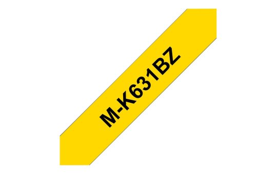 Brother M-K631BZ - Schwarz auf Gelb - Rolle (0,9 cm x 8 m) 