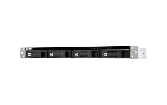 QNAP TR-004U - HDD/SSD enclosure - 2.5/3.5" - Serial ATA II - Serial ATA III - 6 Gbit/s - Hot-swap - Black - Grey 