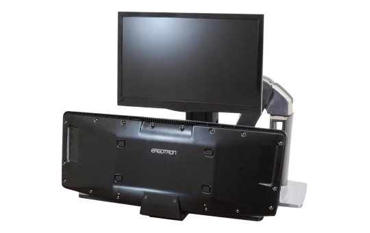 Ergotron WorkFit-A LCD HD with Worksurface+ Standing Desk - Befestigungskit (Spannbefestigung für Tisch, Pivot, Flexibler Arm, Tastatur-Tablett, Arbeitsoberfläche) 