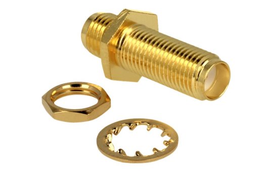 Delock 88779 - SMA - SMA - Gold - Gold - 22.5 mm - Polybag 