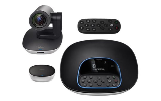 Logitech Group - Group video conferencing system - Full HD - 30 fps - 90° - 10x - Black - Grey 