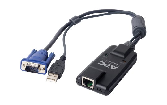 APC KVM-USB - Black - D-Sub - USB - RJ-45 - 120 g - 125 mm - 129 mm 