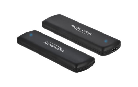 Delock 42615 - SSD enclosure - M.2 - M.2 - 10 Gbit/s - USB connectivity - Black 