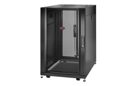 APC NetShelter SX - Freestanding rack - 18U - 409 kg - Key lock - 67.1 kg - Black 