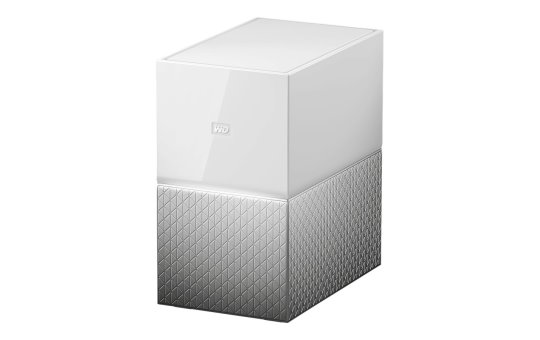 WD MY CLOUD HOME Duo - 6 TB - HDD - 10,100,1000 Mbit/s - Silver - White - 102 mm - 160 mm 