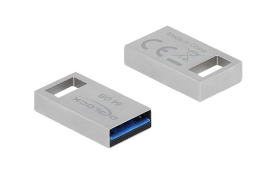 Delock 54071 - 64 GB - USB Type-A - 3.2 Gen 1 (3.1 Gen 1) - 103 MB/s - Capless - Silver 