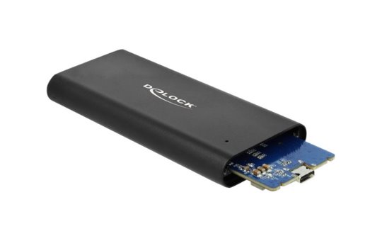 Delock 42614 - SSD enclosure - M.2 - 10 Gbit/s - USB connectivity - Black 