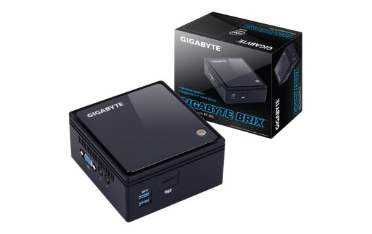 Gigabyte GB-BACE-3160 - 0.69L sized PC - Mini PC barebone - DDR3L-SDRAM - M.2 - Serial ATA III - Ethernet LAN 