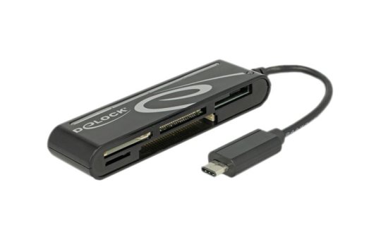 Delock 91739 - CF - CF Type II - MMC - MS PRO Duo - Memory Stick (MS) - MicroSD (TransFlash) - MicroSDHC - MicroSDXC,... - Black - 480 Mbit/s - 2048 GB - USB 2.0 - USB 