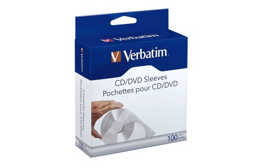 Verbatim CD Sleeves (Paper) 100pk - 100 discs - Paper 