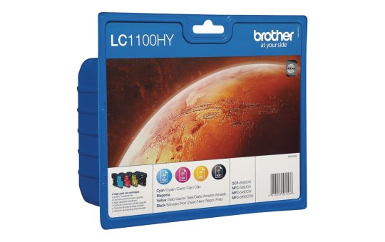 Brother LC1100HY Value Pack - 4er-Pack - Hohe Ergiebigkeit 