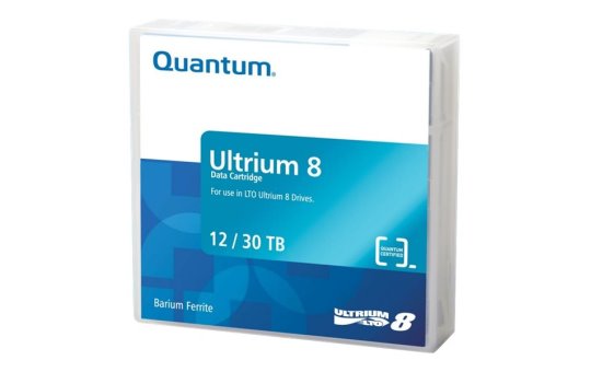 Quantum LTO Ultrium 8 - 12 TB / 30 TB - Mit Strichcodeetikett 