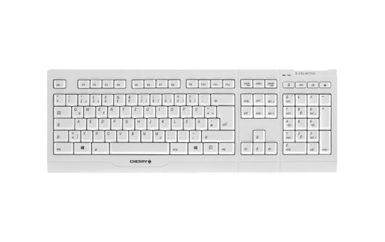 Cherry B.UNLIMITED 3.0 - Keyboard - 2,000 dpi Optical - 3 keys QWERTZ - Gray, White 