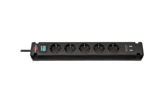 Brennenstuhl Bremounta - Steckdosenleiste - Ausgangsanschlüsse: 5 (2 x USB, 5 x Strom Typ F) 