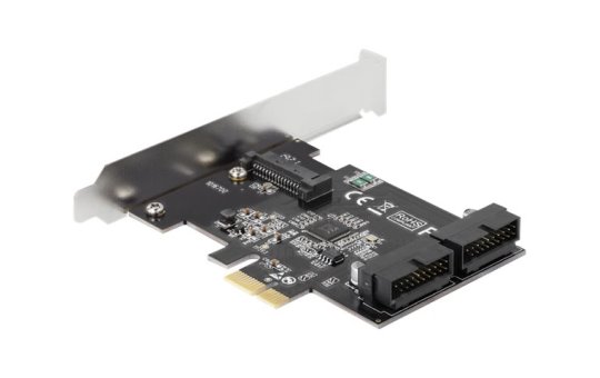 Delock PCI Express Card to 2 x internal USB 3.0 Pin Header - USB-Adapter - PCIe 2.0 - USB 3.0 (intern) 