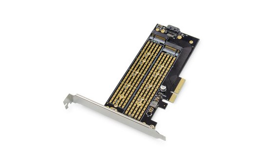 DIGITUS M.2 NGFF / NMVe SSD PCI Express 3.0 (x4) Add-On Card 