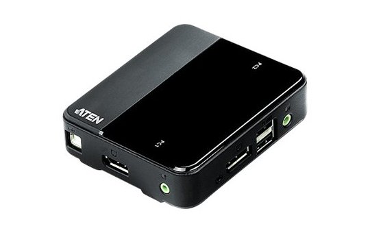 ATEN 2-Port USB 4K DisplayPort 1.2 KVM Switch (KVM cables included) - 4096 x 2160 pixels - 4K Ultra HD - 2.18 W - Black 