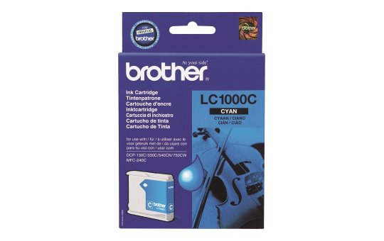Brother LC1000C - Cyan - Original - Blister mit akustischem/elektromagnetischem Alarm 