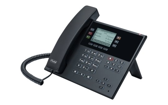Auerswald COMfortel D-110 - IP Phone - Black - Wired handset - Plastic - Wall - 3 lines 