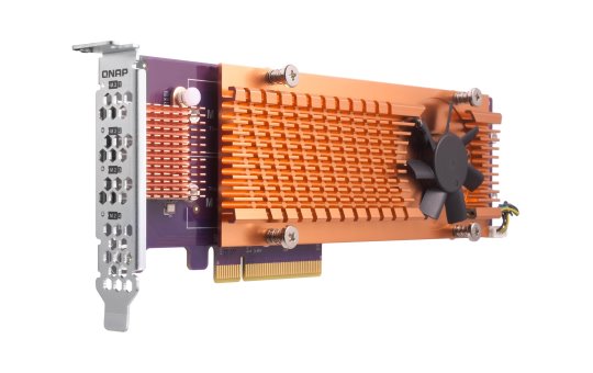 QNAP QM2-4P-384 - PCIe - PCIe - PCIe 3.0 - Active - 1 fan(s) - 68.9 mm 