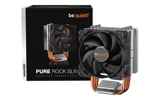 Be Quiet! Pure Rock Slim 2 - Prozessor-Luftkühler - (für: LGA1155, AM3+, LGA1150, LGA1151, AM4, LGA1200) 