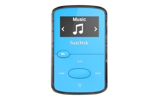 SanDisk Clip Jam - MP3 player - 8 GB - OLED - USB 2.0 - FM radio - Blue 